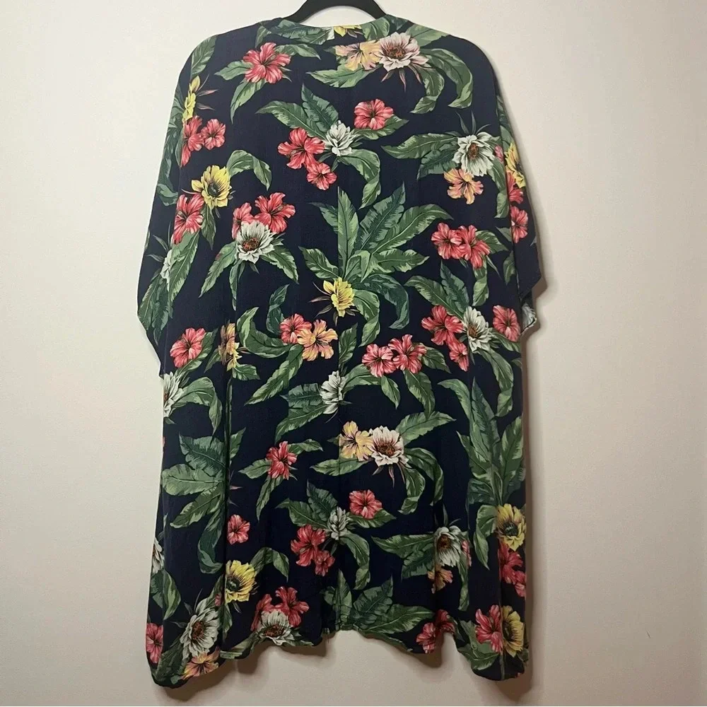 ARITZIA SUNDAY BEST Aitken Tropical Beachy Boho Flowy Longlined Open Kimono